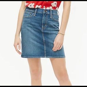 NWT! J Crew Jean Skirt. Size 8